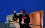 Le président américain Donald Trump arrive à El Paso, Texas, pour son premier meeting de campagne de l'année 2019