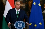 Le Premier ministre hongrois Viktor Orban participe à une conférence de presse au Palazzo Chigi à Rome, le 24 juin 2024
