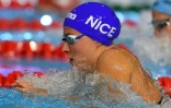 Charlotte Bonnet, victorieuse aussi sur 50 m brasse, le 30 novembre 2017 à Montpellier aux Championnats de France en petit bassin