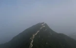 Vue aérienne d'un morceau de la Grande muraille de Chine, le 17 mai 2019 à Xiangshuihu