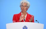 La présidente de la Banque centrale européenne (BCE) Christine Lagarde lors d'un discours à Francfort, en Allemagne, le 5 juin 2025