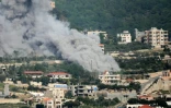 Une frappe aérienne israélienne sur le village e Jajouaa, dans le sud du Liban, le 13 mai 2026