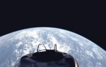 La capsule Dragon de la mission de SpaceX Polaris Dawn devant la Terre le 10 septembre 2024