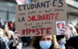 Manifestation d'étudiants contre la précarité, le 20 janvier 2021 à Paris