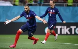 Karim Benzema après avoir égalisé contre la Suisse en 8e de finale de l'Euro le 28 juin 2021 à Bucarest
