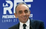 Le candidat Reconquête! à la présidentielle Eric Zemmour présente son programme économique au Medef, le 21 février 2022 à Paris