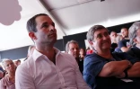 Benoît Hamon, candidat à la primaire initiée par le PS, à la Fête de l'Humanité, le 10 septembre 2016