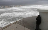 Tempête à Palavas-les-Flots, près de Montpellier, dans le sud de la France, le 13 octobre 2016