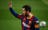 La mégastar Lionel Messi, sous le maillot du FC Barcelone, le 24 février 2021 au Camp Nou