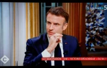 Le président Emmanuel Macron le 20 décembre 2023 sur le plateau de "C à vous" sur France 5