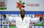 Le Français Teddy Riner, sacré champion d'Europe des + de 100 kg, le 23 avril 2016 à Kazan