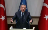 Le président turc Recep Tayyip Erdogan lors d'un discours au siège de l'AKP, à Ankara, le 2 mai 2017