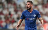 L'attaquant français de Chelsea Olivier Giroud lors de la Supercoupe face à Liverpool, le 14 août 2019 à Istanbul