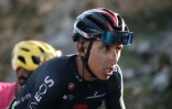 Le Colombien Egan Bernal, dernier vainqueur, au cours de la 15e étape du Tour de France le 13 setembre 2020 entre Lyon et Grand Colombier