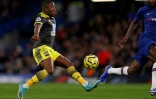 L'attaquant de Southampton Michael Obafemi contre Chelsea, le 26 décembre 2019 à Stamford Bridge à Londres