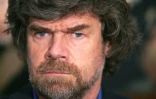 L'apiniste italien Reinhold Messner le 28 novembre 2005 lors de la présentation de son livre à Madrid.