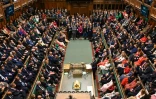 Photo du 9 juillet 2024, publiée par le parlement du Royaume-Uni, montrant la Chambre des communes britannique