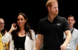 Meghan, duchesse de Sussex, et le prince Harry, duc de Sussex, arrivent aux Invictus Games 2023 à Düsseldorf, dans l'ouest de l'Allemagne, le 13 septembre 2023