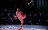 Le danseur de breaking B-boy Mounir Amhiln, lors des Championnats de France, le 29 mai 2021 Ă Lyon
