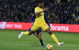 L'attaquant de Nantes Kalifa Coulibaly buteur lors de la victoire 2-1 à domicile sur Lyon en 32e journée de L1 le 12 avril 2019
