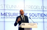 Le Premier ministre belge Charles Michel lors d'une conférence de presse, à Bruxelles le 22 avril 2016