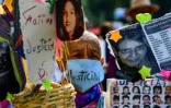Les familles 43 étudiants de l'école normale d'Ayotzinapa manifestent à Mexico, le 10 mai 2018