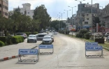 Barrage de police dans un quartier de la ville de Gaza, le 22 mars 2020
