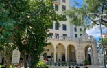 Vue des jardins de l'hôtel Nacional à La Havane, le 2 novembre 2021