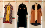 Créations présentées lors de l'exposition ayant lieu dans le cadre du festival national de la mode à Téhéran, et vêtements conçus par de jeunes designers iraniens, le 21 janvier 2024