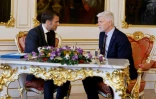 Le président Emmanuel Macron et le président tchèque Petr Pavel lors d'une réunion au château de Prague, le 5 mars 2024