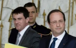 Manuel Valls (g) et François Hollande, à l'Elysée, le 19 mars 2014