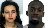 Montage photos diffusé par la police le 9 janvier 2015 d'Amédy Coulibaly et de sa compagne Hayat Boumeddiene