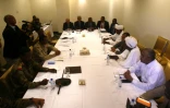 Des représentants de la contestation soudanaise et des généraux au pouvoir réunis pour des négociations à Khartoum, le 3 juillet 2019