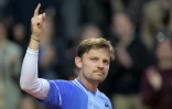 Le Belge David Goffin après son match contre le Français Giovanni Mpetshi Perricard, le 28 mai 2024 à Roland-Garros