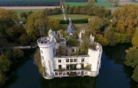 Le chateau de La Mothe-Chandeniers, sur la commune de Les Trois-Moutiers, dans  la Vienne, le 3 novembre 2017