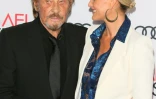 Johnny Hallyday et son épouse Laeticia le 11 novembre 2016 à Hollywood