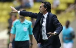 Le coach du PSG Unai Emery lors du match à Monaco, le 28 août 2016