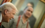 Le président américain Donald Trump le 17 avril 2025 à la Maison Blanche à Washington