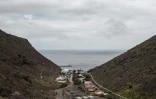Vue générale sur la vallée de Rupert où ont été découverts des ossements d'esclaves près de Jamestown, sur l'île britannique de Sainte-Hélène, le 19 octobre 2017