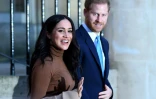 Le prince Harry et son épouse Meghan le 7 janvier 2020 à Londres