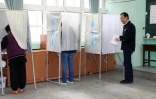 Un bureau de vote à Taipei, le 16 janvier 2016