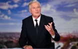 Le Premier ministre Michel Barnier sur France 2 à Paris, le 22 septembre 2024