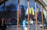 Le McDonald's situé à deux pas du Kremlin, à Moscou, le 10 mars 2022