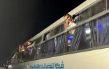 Des prisonniers palestiniens libérés par Israël arrivent à Khan Younes, dans le sud de la bande de Gaza, le 27 février 2025