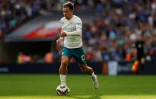 La nouvelle recrue de Manchester City Jack Grealish lancé dans le Community Shield contre Leicester City à Wembley, le 7 août 2021 