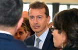 Guillaume Faury, le président d'Airbus, lors de la présentation des résultats du groupe à Blagnac, prÚs de Toulouse, le 13 février 2020