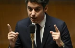 Gabriel Attal, alors ministre de l'Education nationale, devant l'Assemblée nationale à Paris, le 19 décembre 2023