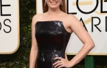 L'actrice Amy Adams sur ke tapis rouge des Golden Globes, le 8 janvier 2017s