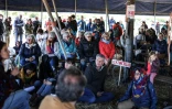 Des participants aux journées des Résistantes à l'appel de plusieurs organisations écologistes, le 4 août 2023 à La Couvertoirade dans l'Aveyron