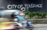 Un graffiti appelant à la tolérance à Yogyakarta, en Indonésie, le 8 mai 2016